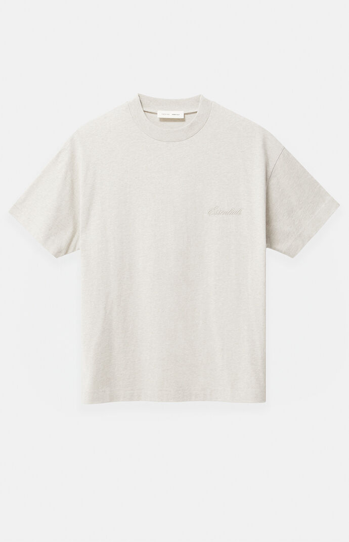 Fear of God Heather Oatmeal Classic Short Sleeve T-Shirt