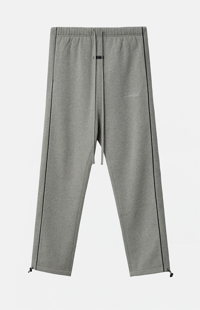 Fear of God Concrete Heather & Black Relaxed Fleece Sweatpants