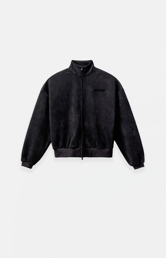 Fear of God Kids Vintage Black Classic Fit  Velour Track Jacket