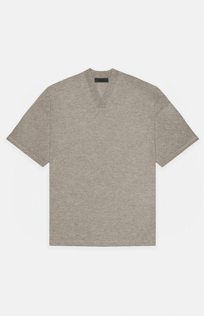 Fear of God Heather Grey V-Neck T-Shirt