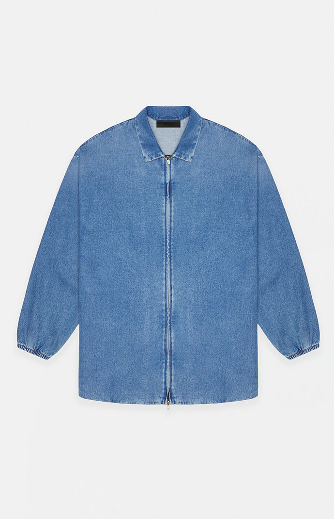 Fear of God Medium Wash Denim Overshirt Jacket