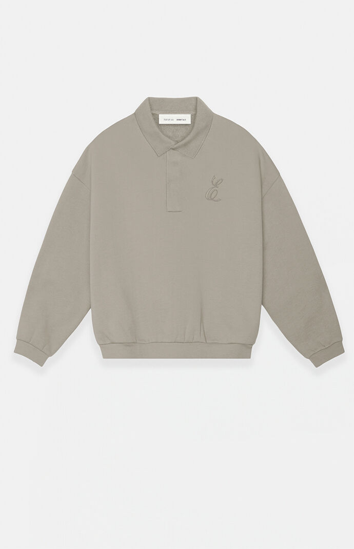 Fear of God Smoke Grey Classic Polo Sweatshirt