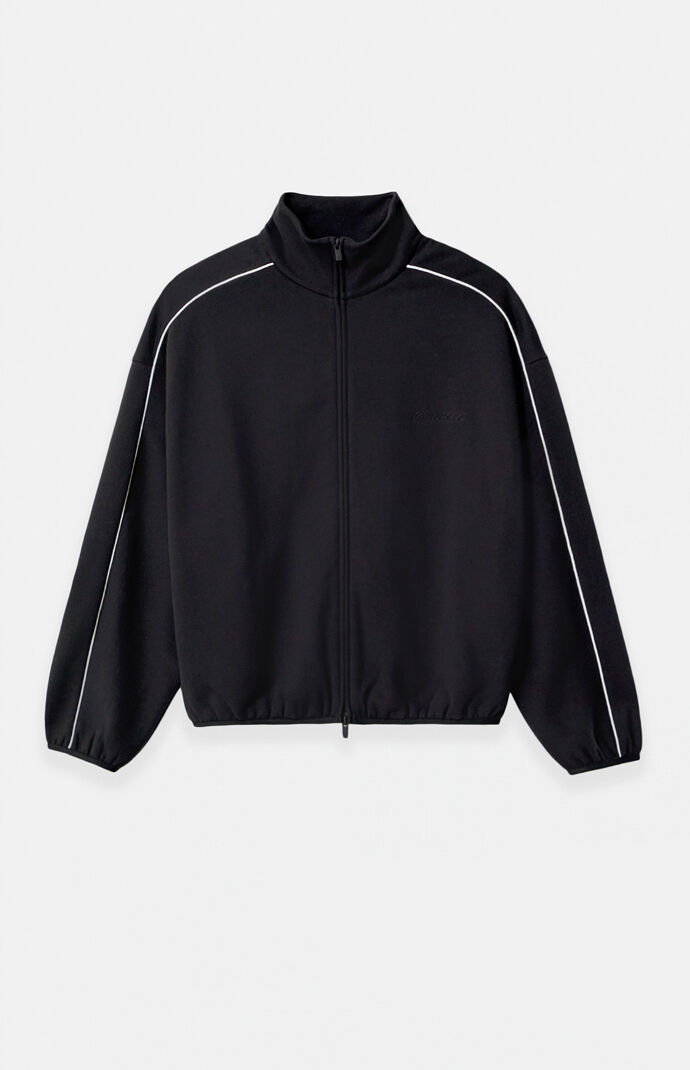 Fear of God Jet Black & Cloud White Modern Fleece Track Jacket
