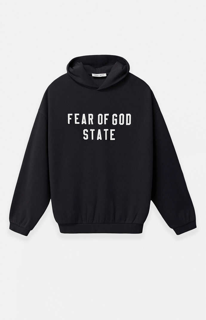 Fear of God Jet Black '90s Fit Fleece Hoodie