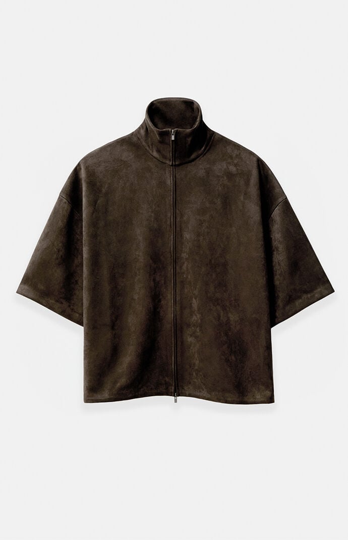 Fear of God Brown High Neck 3/4 Sleeve Jacket