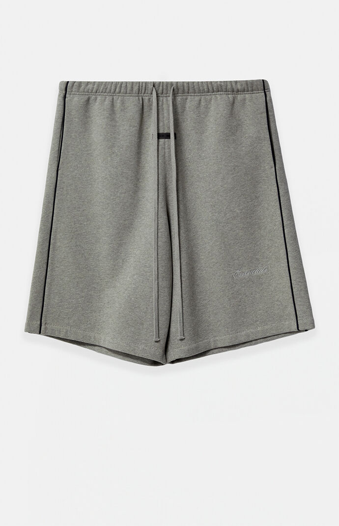 Fear of God Concrete Heather & Black Basketball Fleece Sweat Short