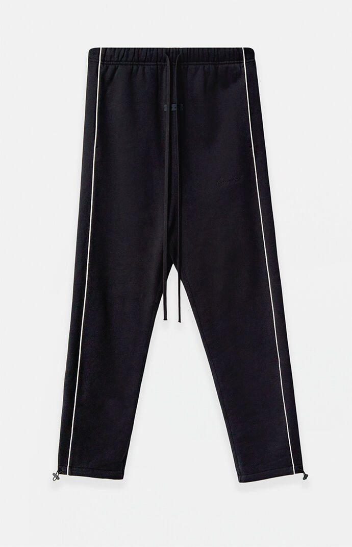 Fear of God Jet Black & Cloud White Relaxed Fleece Sweatpants