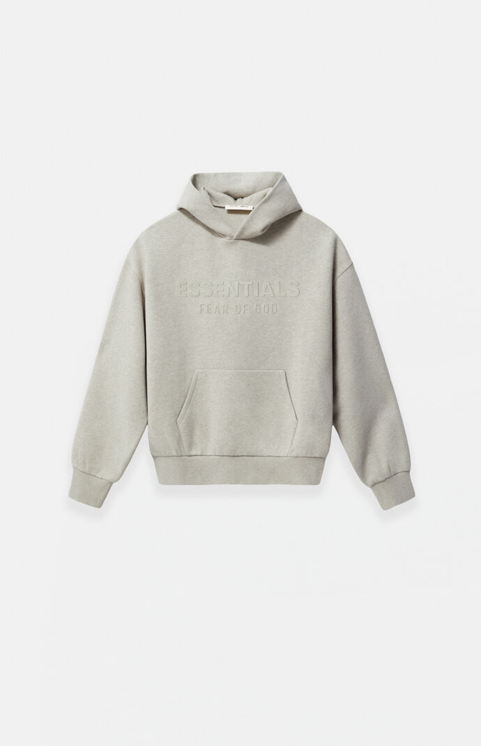 Fear of God Kids Heather Stone Fleece Hoodie