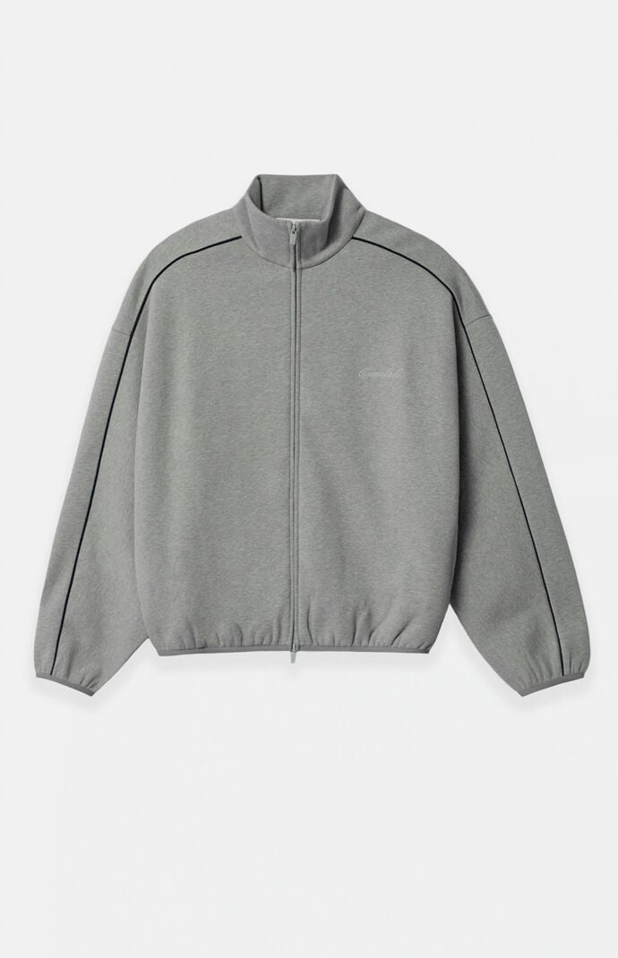 Fear of God Concrete Heather & Black Modern Fleece Track Jacket