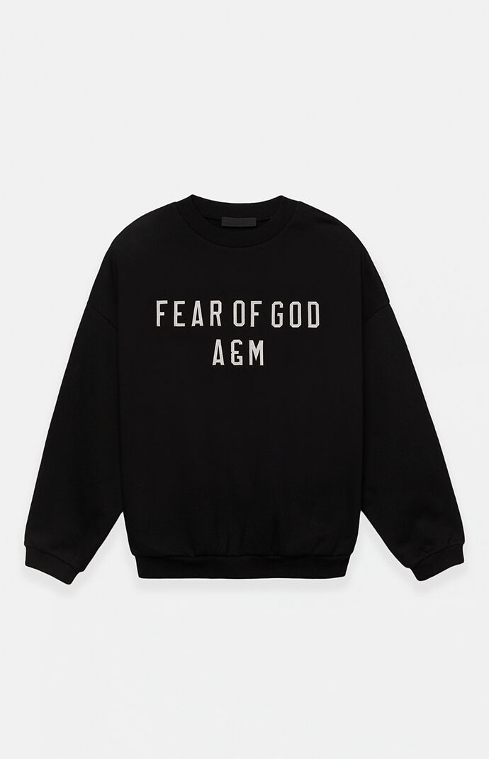 Fear of God Black Heavy Fleece Crew Neck Sweatshirt
